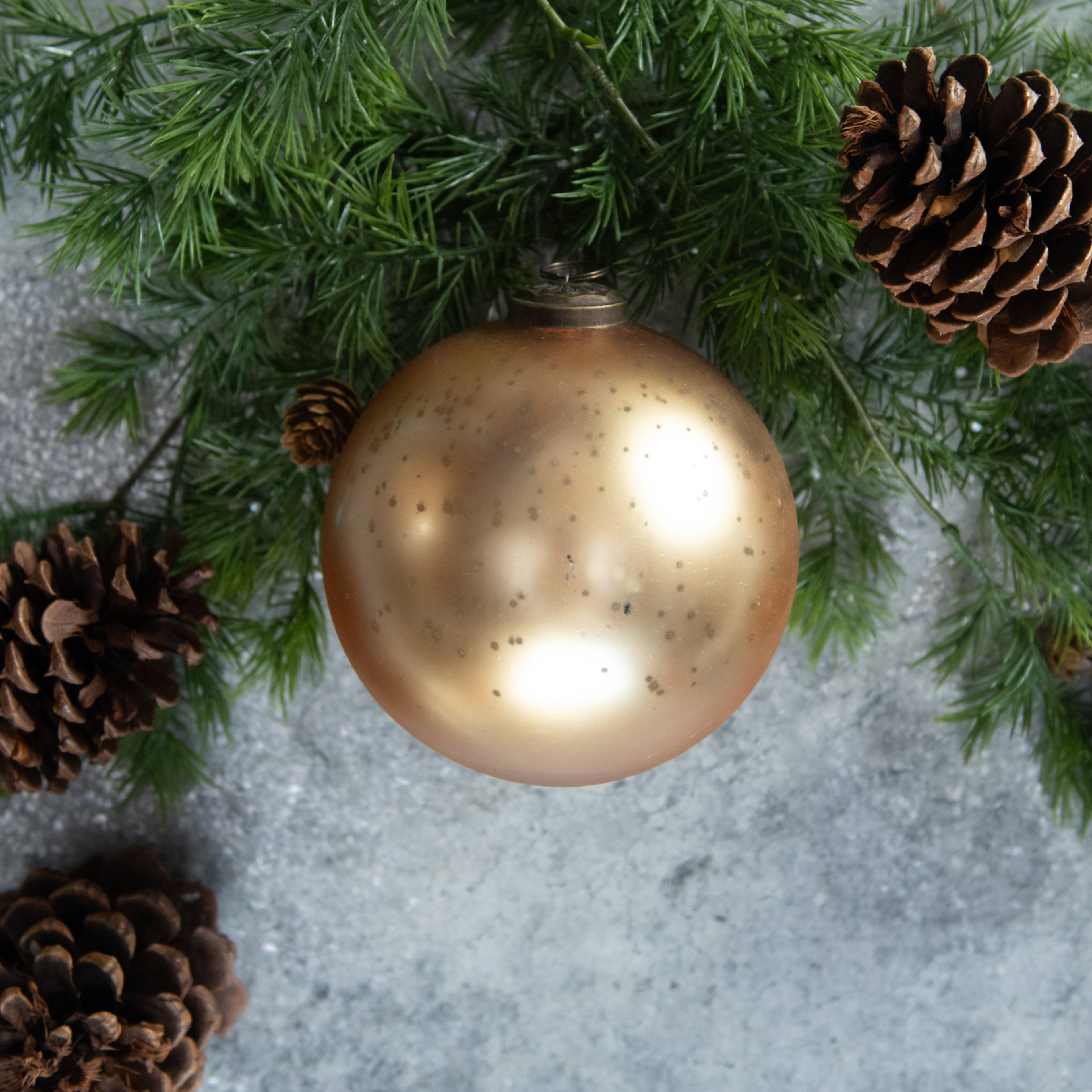 5" Gilded Kugel Ornament