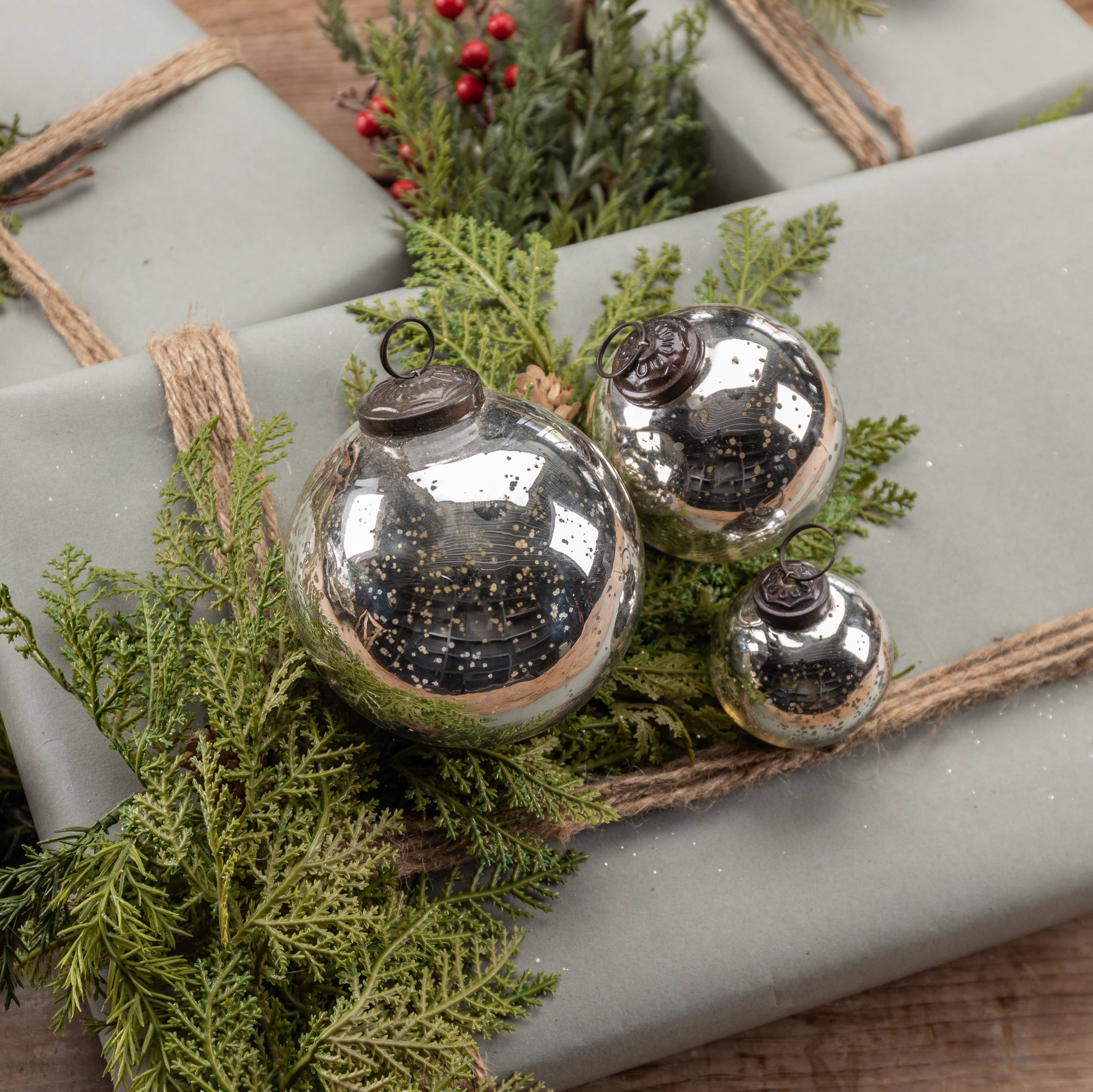 4" Round Kugel Ornament