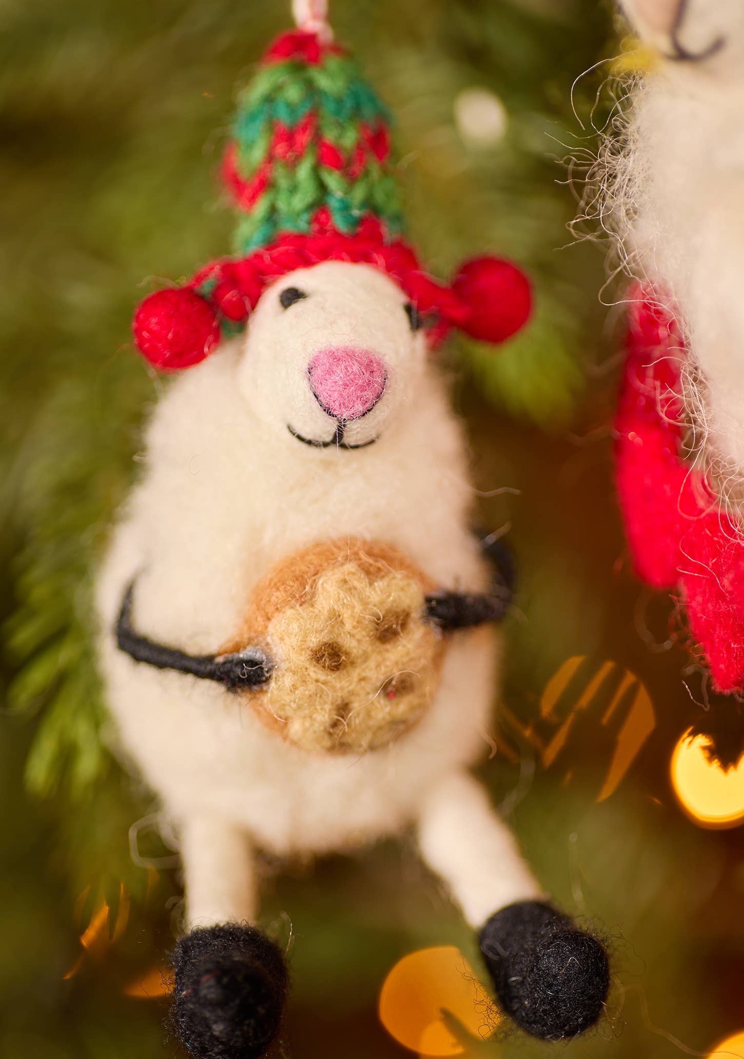 Felt Christmas Sheep Decoration