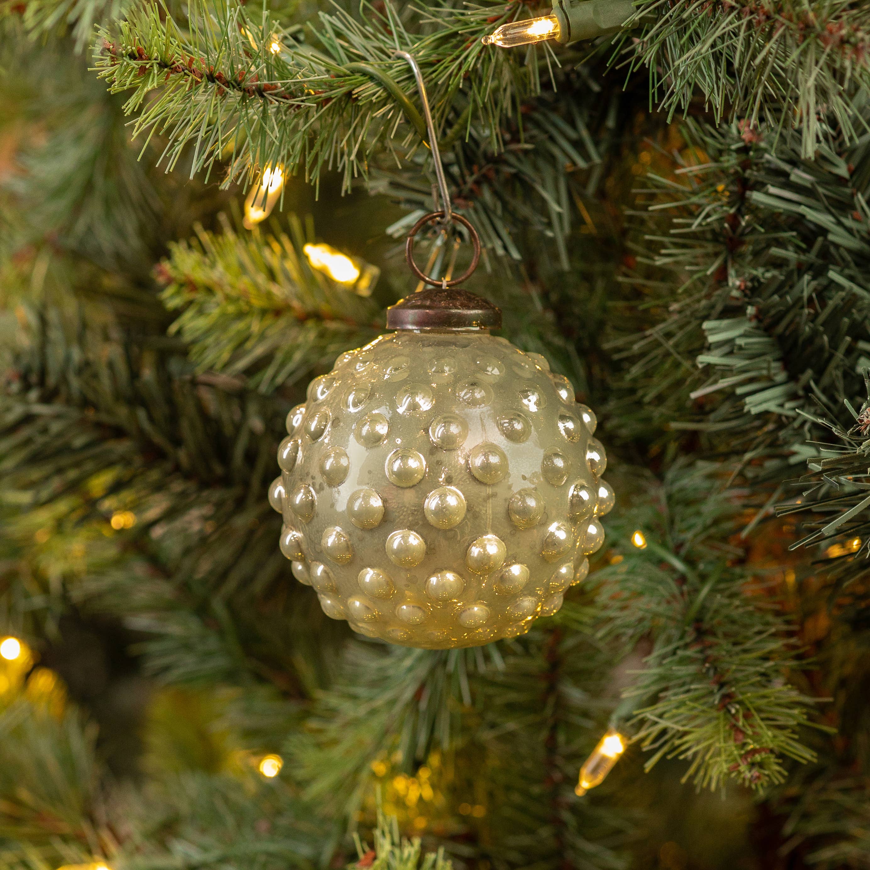 3" Hobnail Kugel Ornament