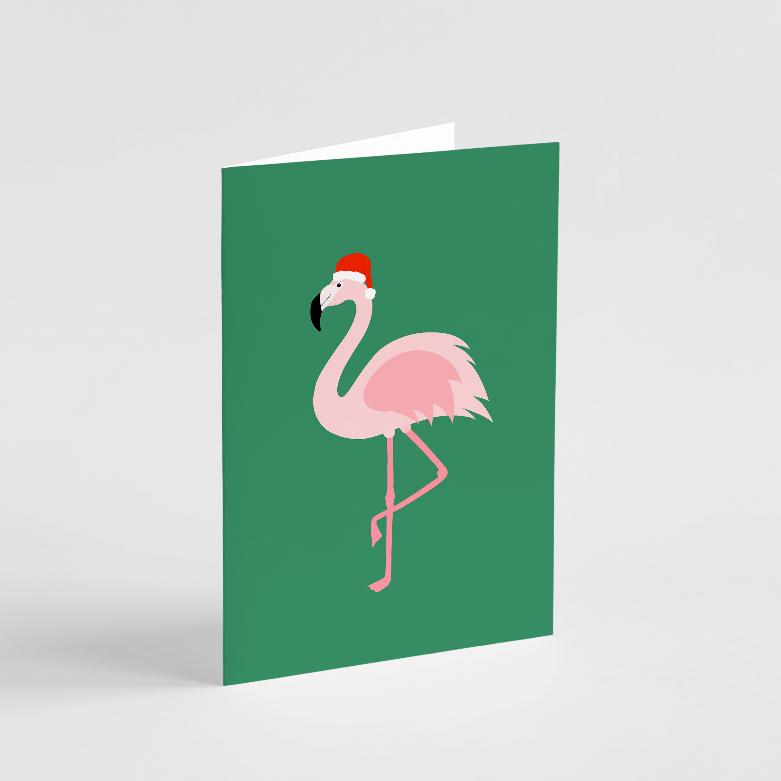Flamingo Christmas Card