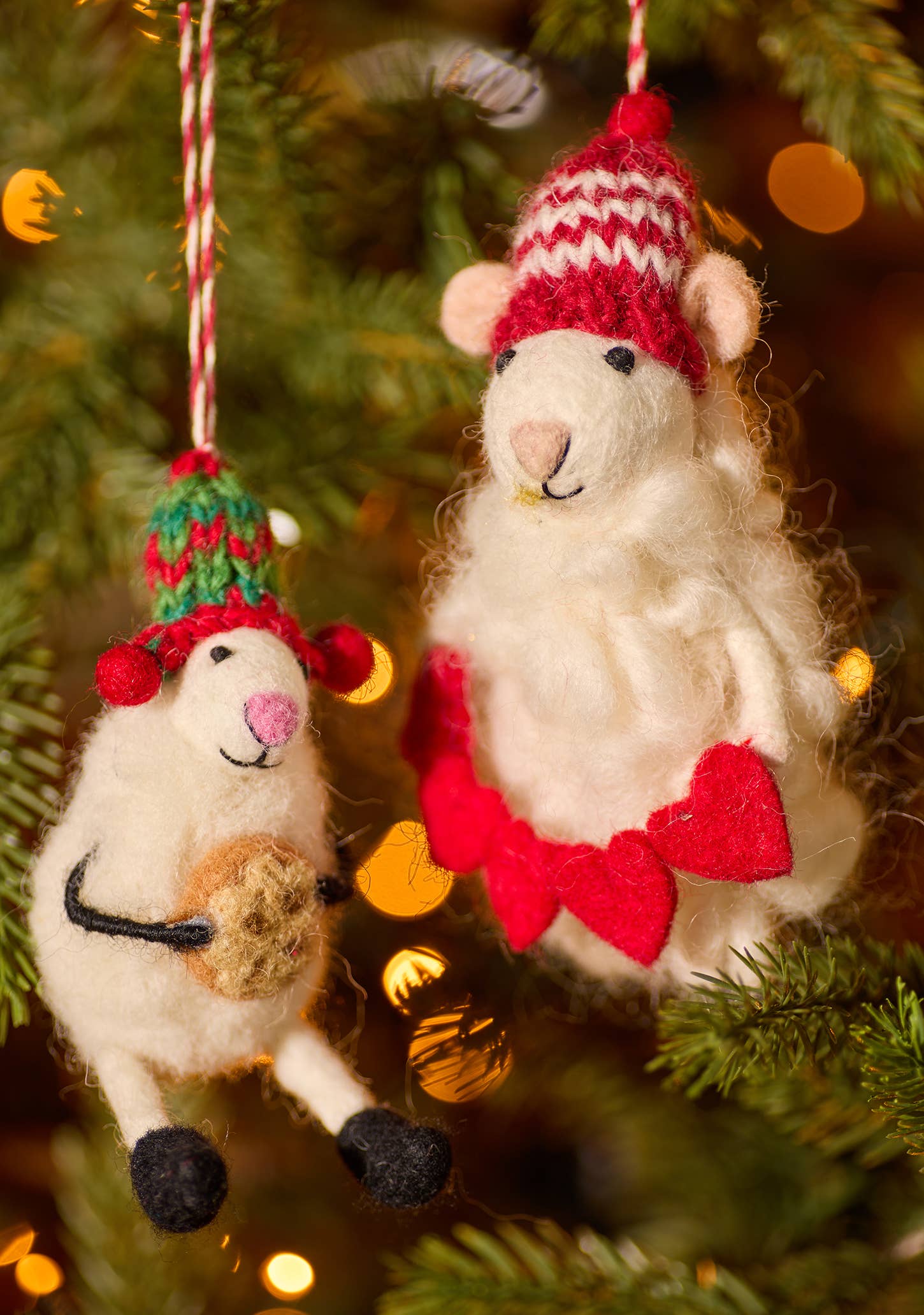 Felt Christmas Sheep Decoration