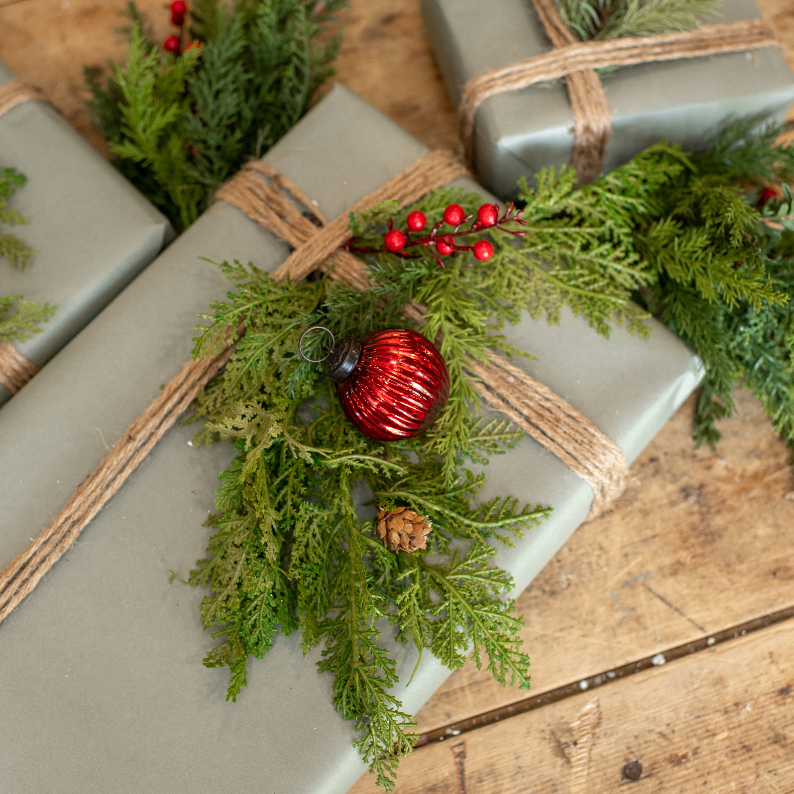 2" Ribbed Kugel Glass Ornament