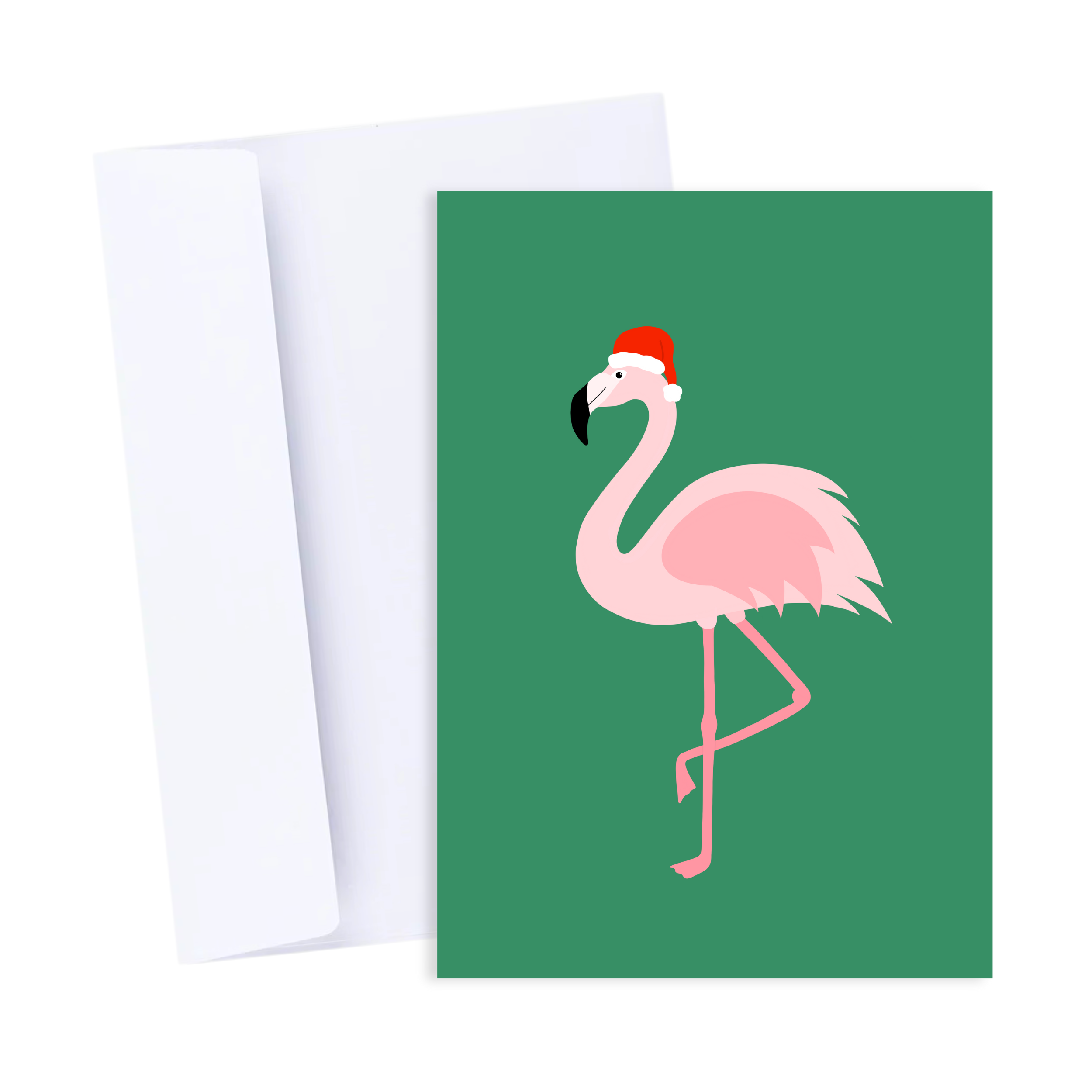 Flamingo Christmas Card