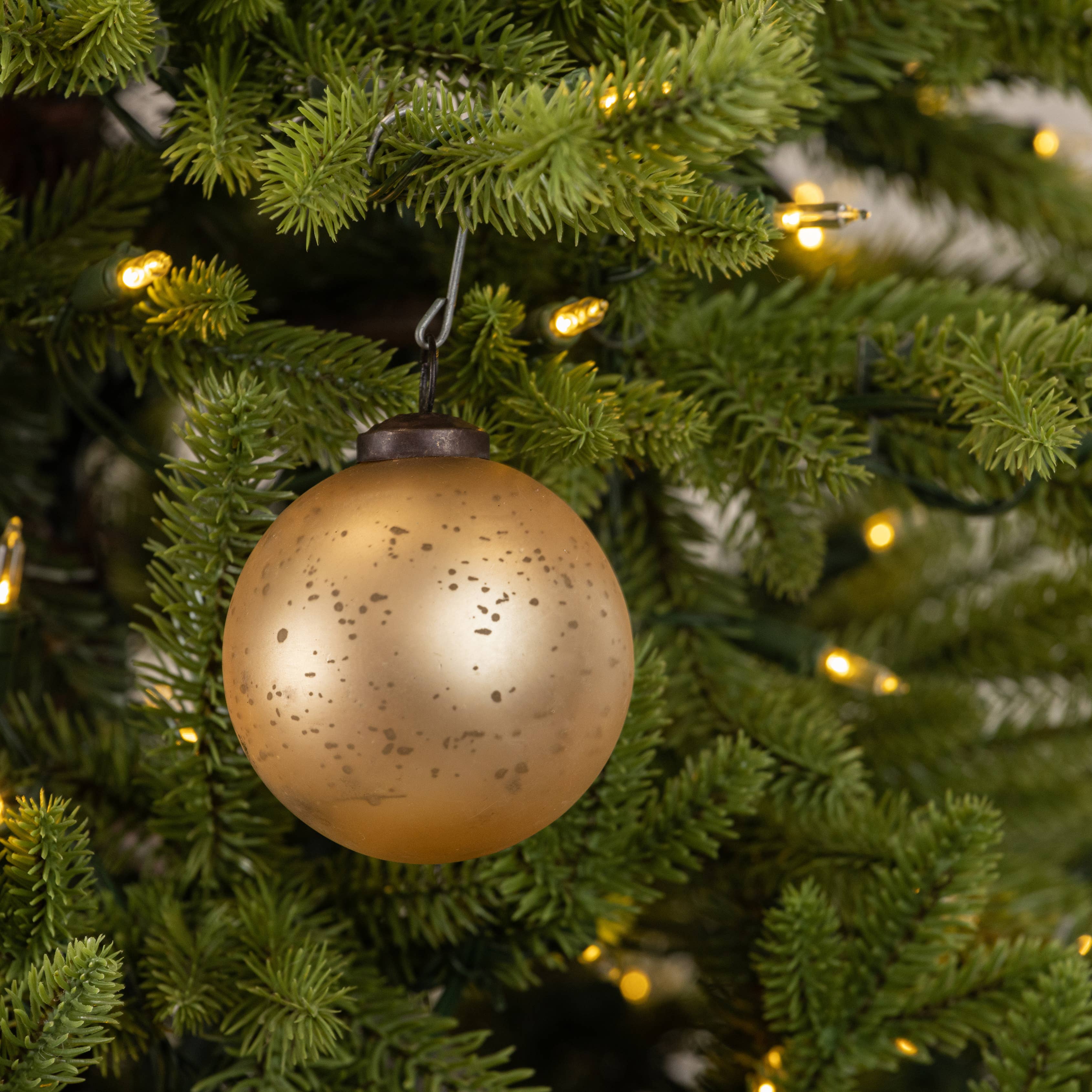 3" Round Kugel Glass Ornament