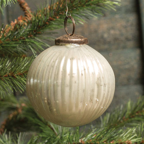 3" Ribbed Kugel Ornament