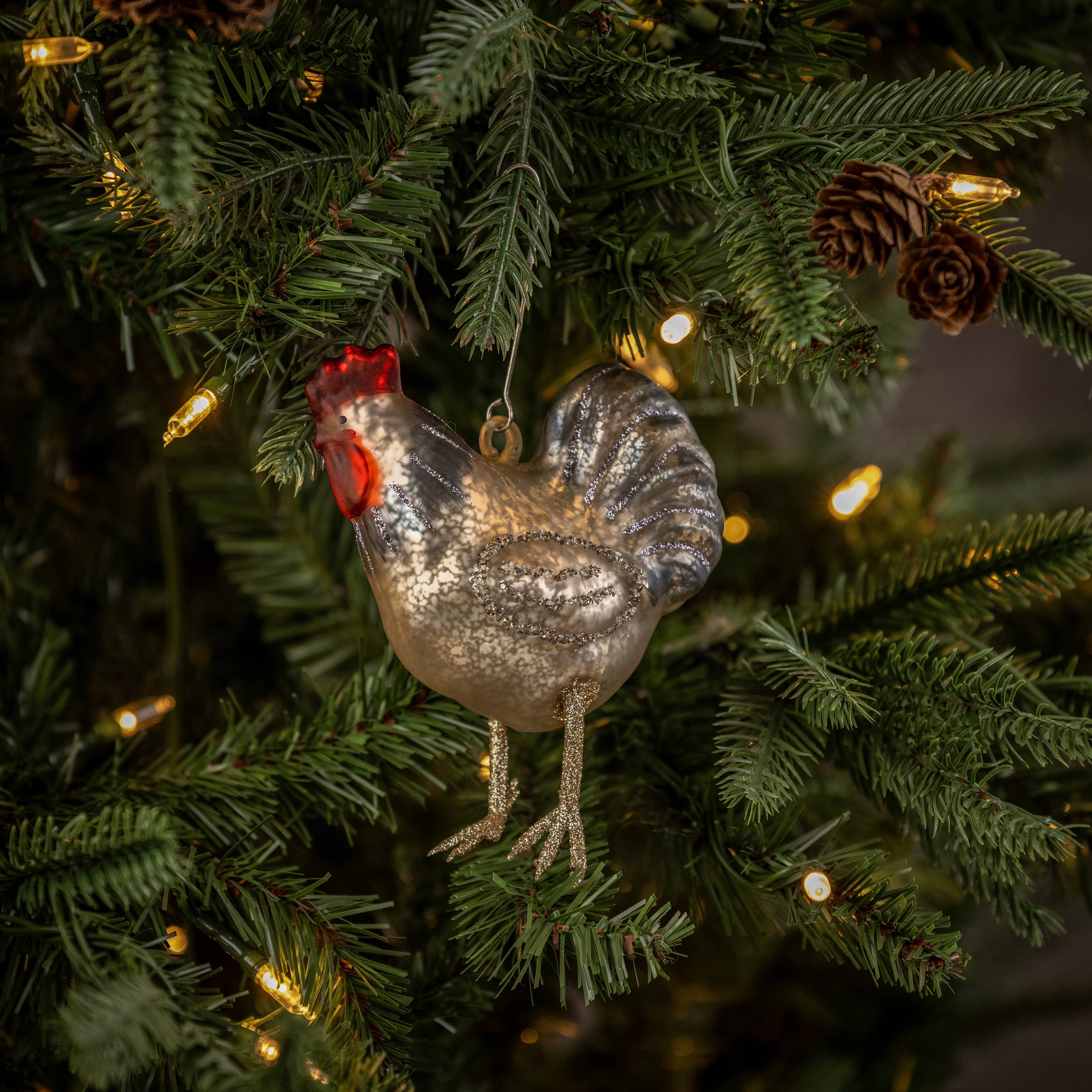 4.75" Rooster Ornament