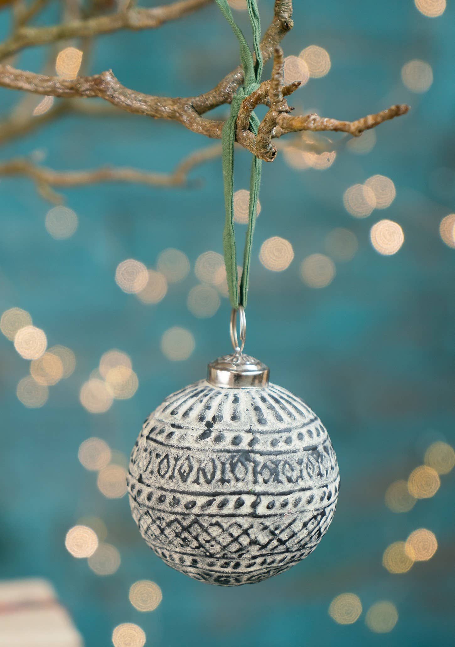 Recycled Glass Pari Diamond Baubles