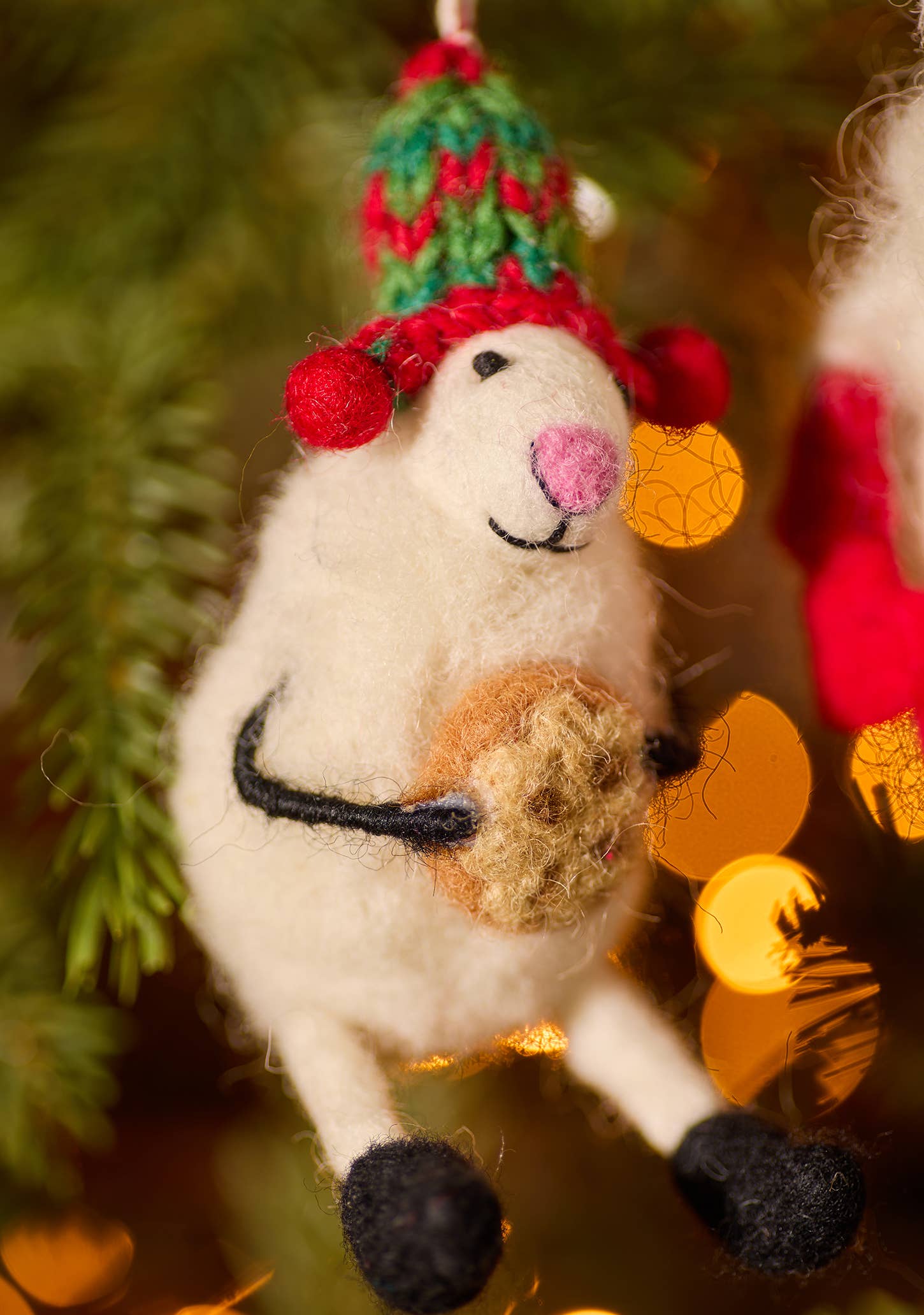 Felt Christmas Sheep Decoration