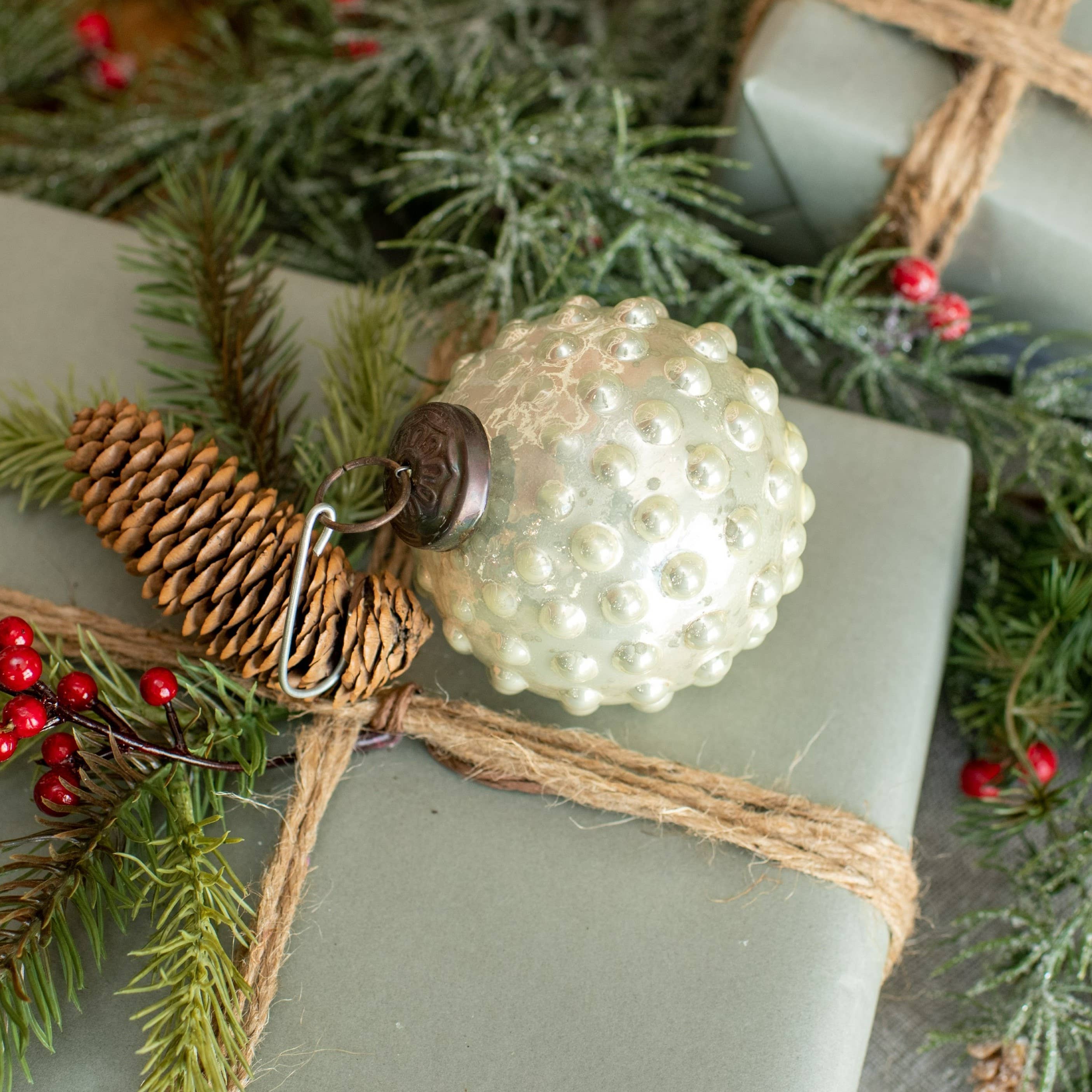 3" Hobnail Kugel Ornament