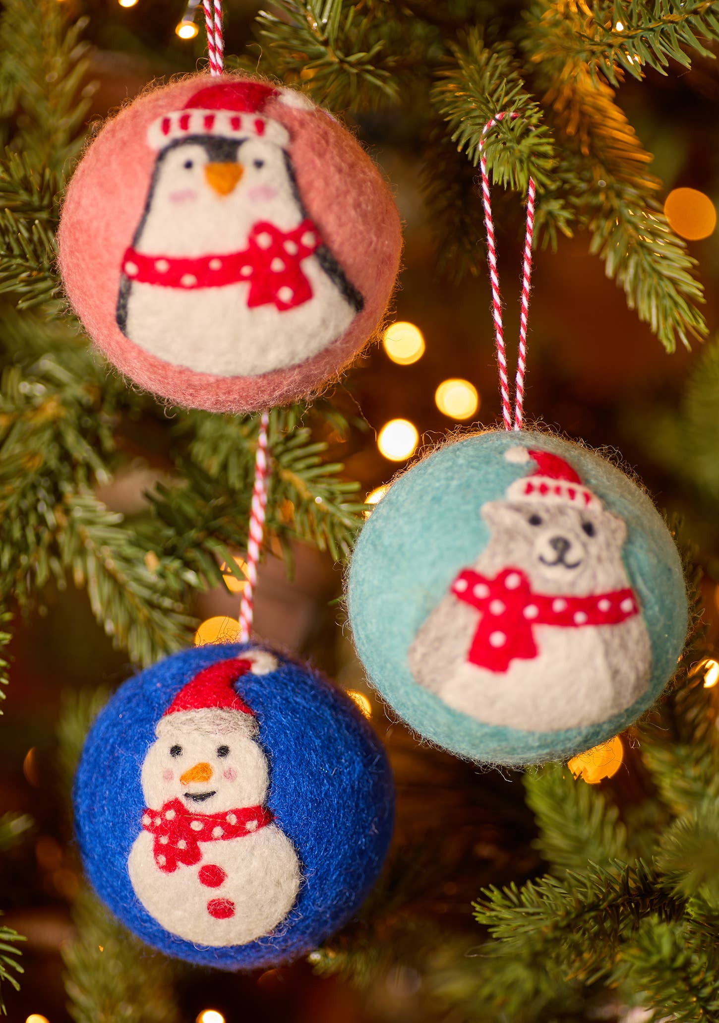 Felt Character Baubles