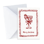 Candy Cane Cocktail Christmas Card