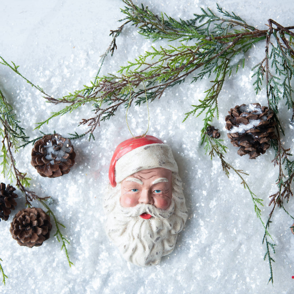 Vintage Santa Face Ornament