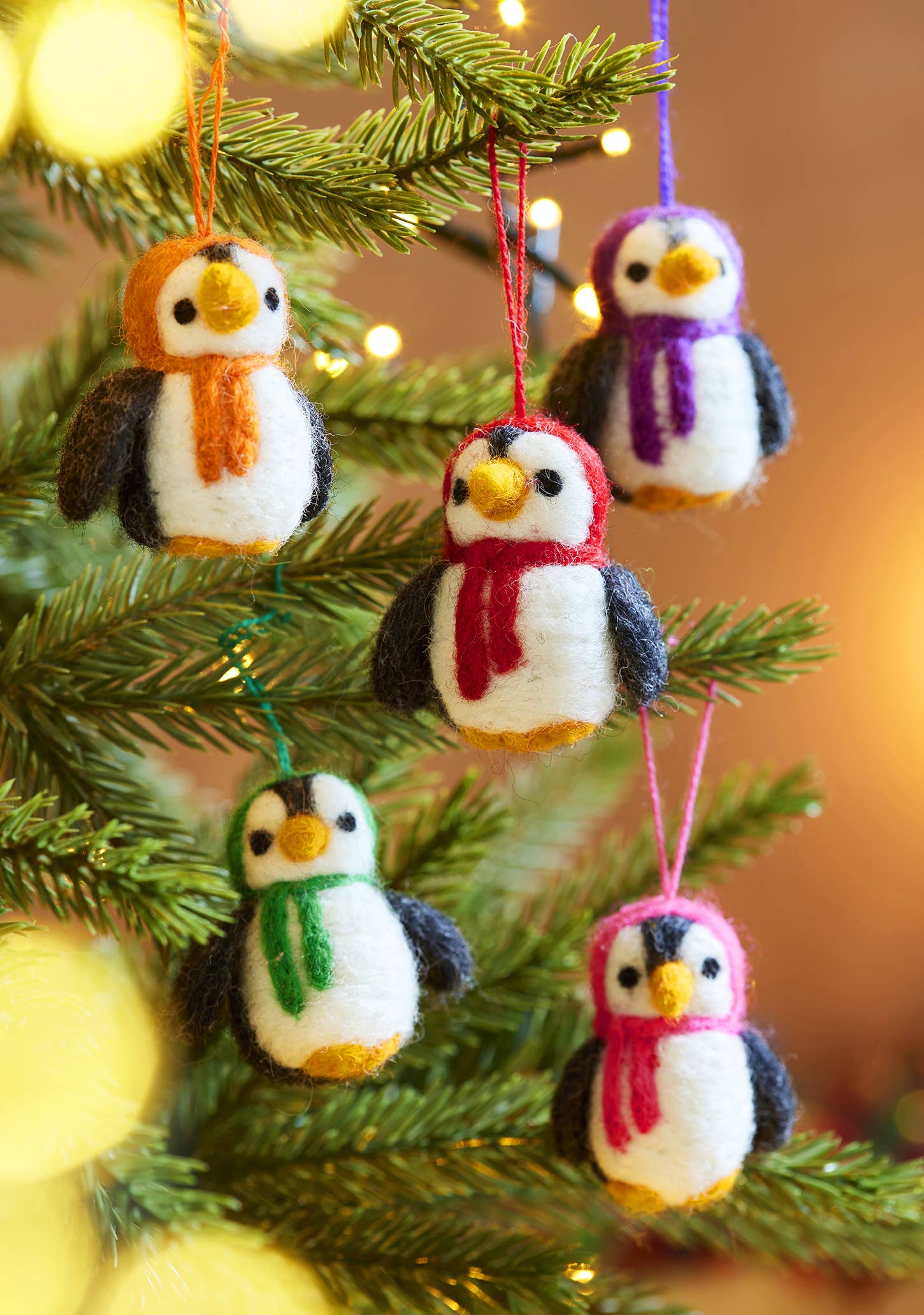 Hanging Felt Penguin Decorations