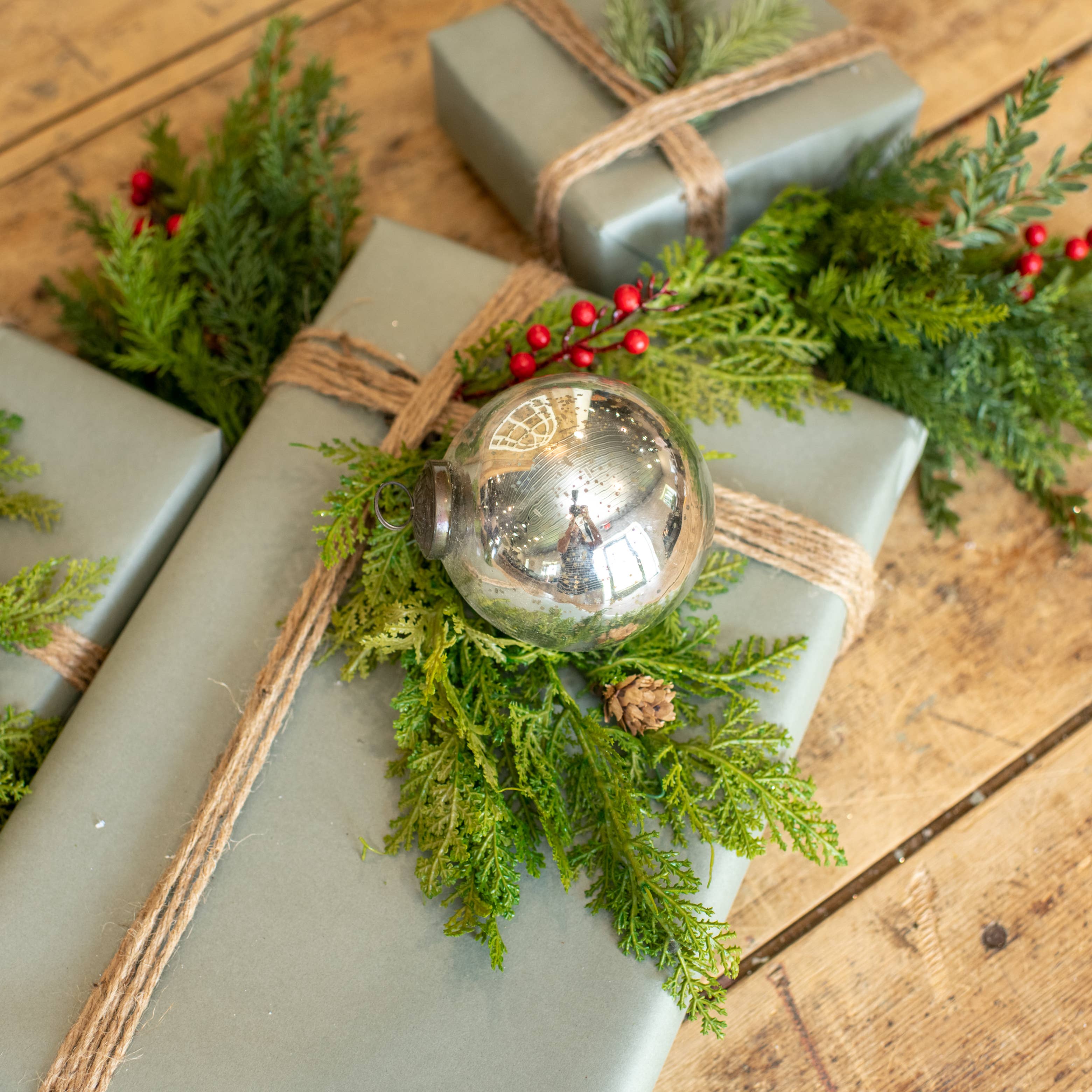 4" Round Kugel Ornament