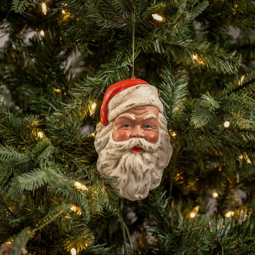 Vintage Santa Face Ornament