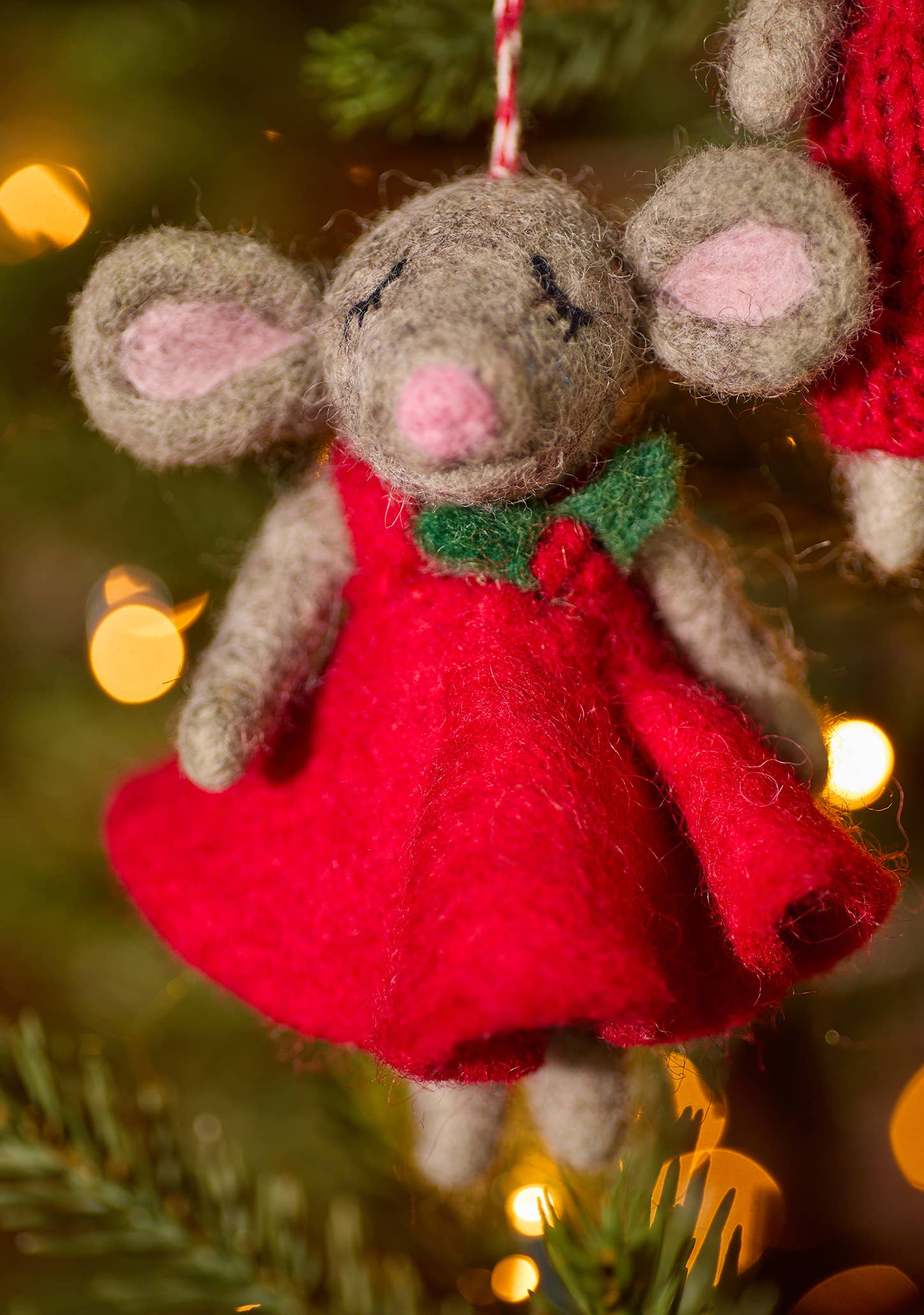 Felt Christmas Mice Decoration