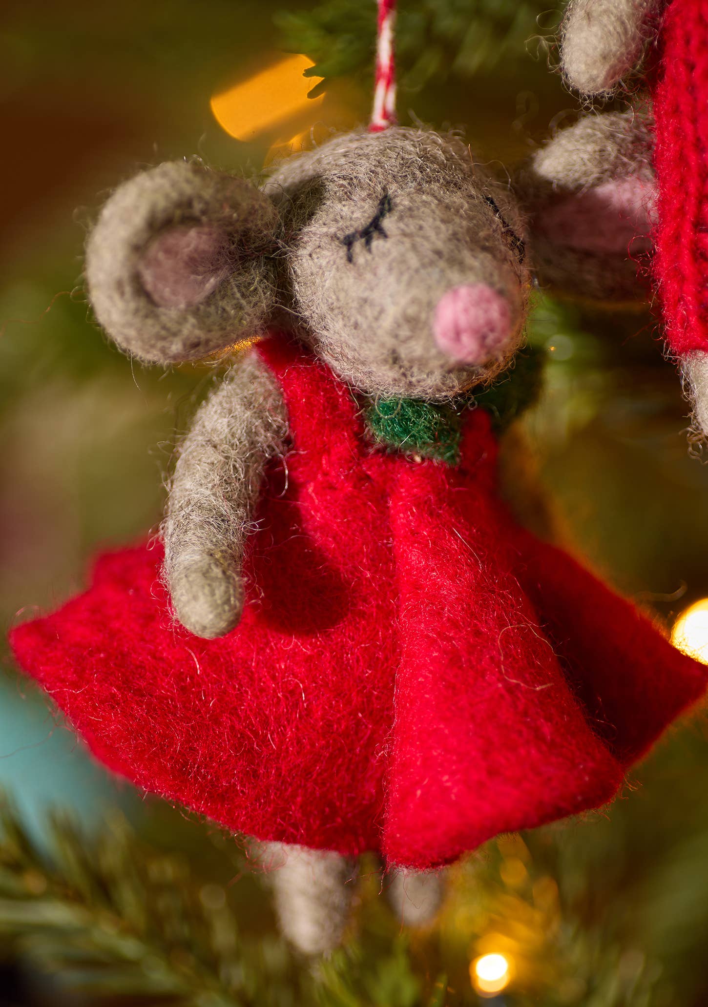 Felt Christmas Mice Decoration