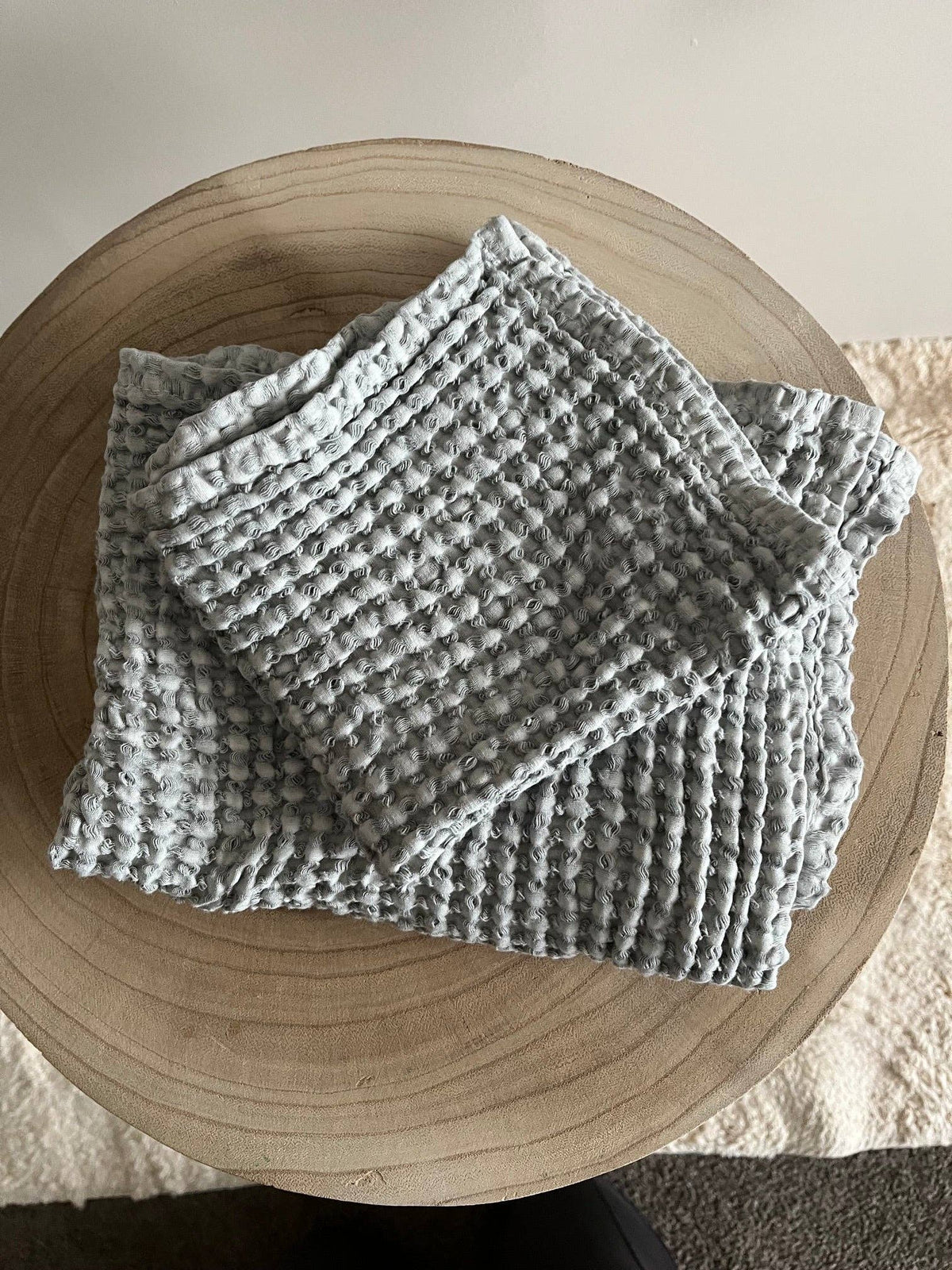 100% Organic Cotton Rustic Waffle Face Cloth